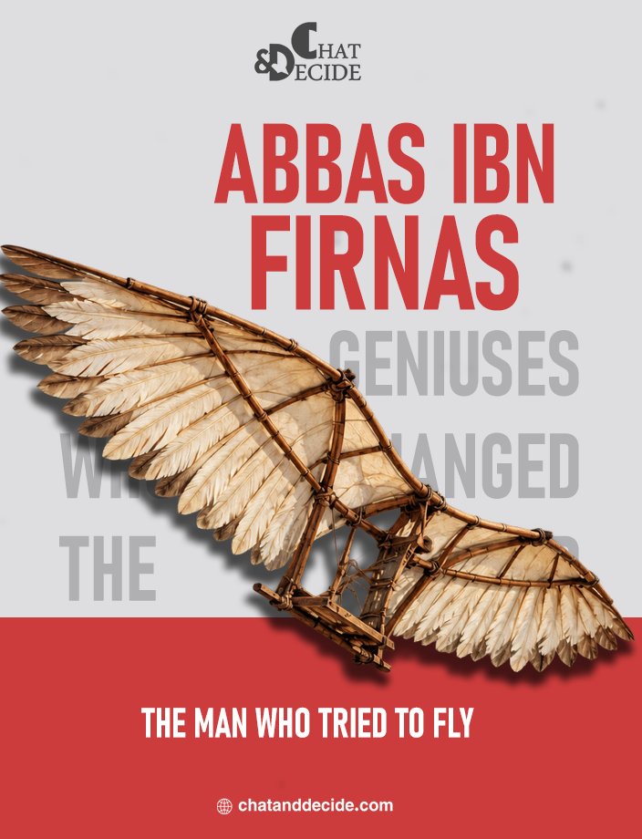 GuideToIslam1's tweet photo. Abbas ibn Firnas: The Man Who Tried to Fly

Abbas ibn Firnas lived in al-Andalus and was a scholar and inventor interested in astronomy, engineering, and materials. 

Historical accounts associate him with a famous experiment in unpowered flight, linking his name for centuries with humanity’s dream of flying. 

He was also credited with work involving glass, astronomy, and other fields.

#MuslimGeniuses #MuslimScientists #IslamicGoldenAge #ChatAndDecide