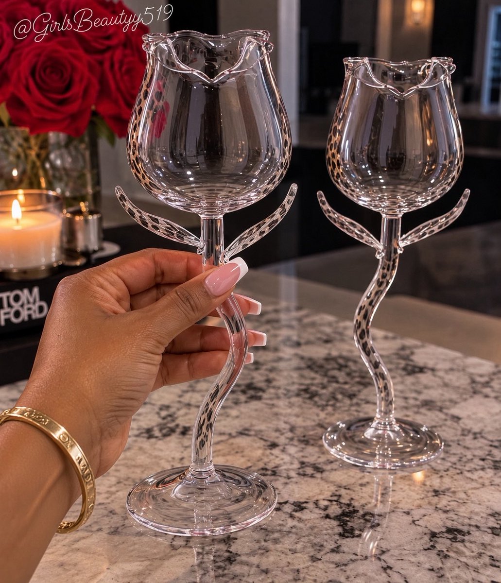 GirlsBeautyy519's tweet photo. now look at these leopard print wine rose glasses 😍 https://t.co/Xx2joBJVDT
