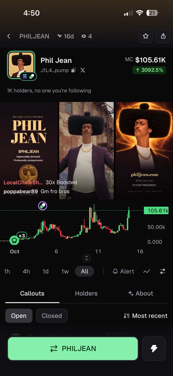 BBBustanut's tweet photo. @Sparky100x $PHILJEAN https://t.co/SRcgiDj8Yw