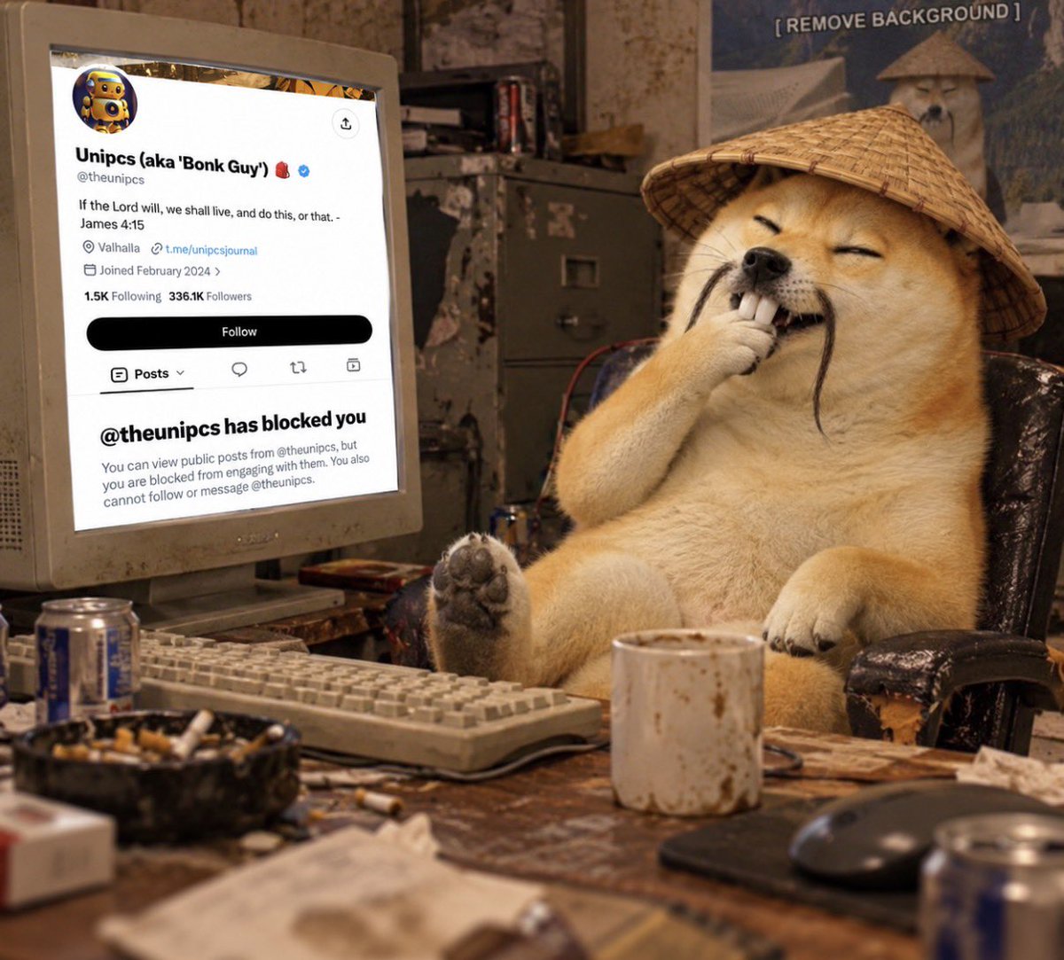 SupahInu's tweet photo. @dragonmeiser He know it a coming https://t.co/GBu5jDN0CG