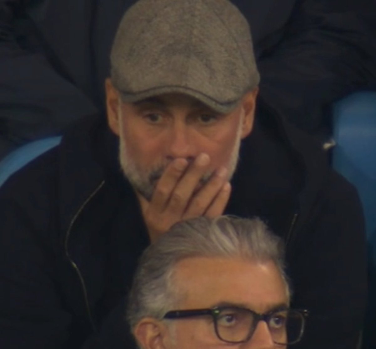 CFCMorgan_'s tweet photo. 🚨📰 FROM THE PRESS ROOM: Pep Guardiola faced the media following Manchester City's heavy 4-2 defeat to PSG in Paris:

Reporter: "Pep, a 4-2 defeat tonight in Paris. What is your assessment of how things unfolded out there?"

Guardiola: "Look, it’s football. It’s a game where sometimes you win, sometimes you lose. You have to accept it when the opponent takes their chances. But to sum up everything for tonight... honestly, it's not what I saw coming."