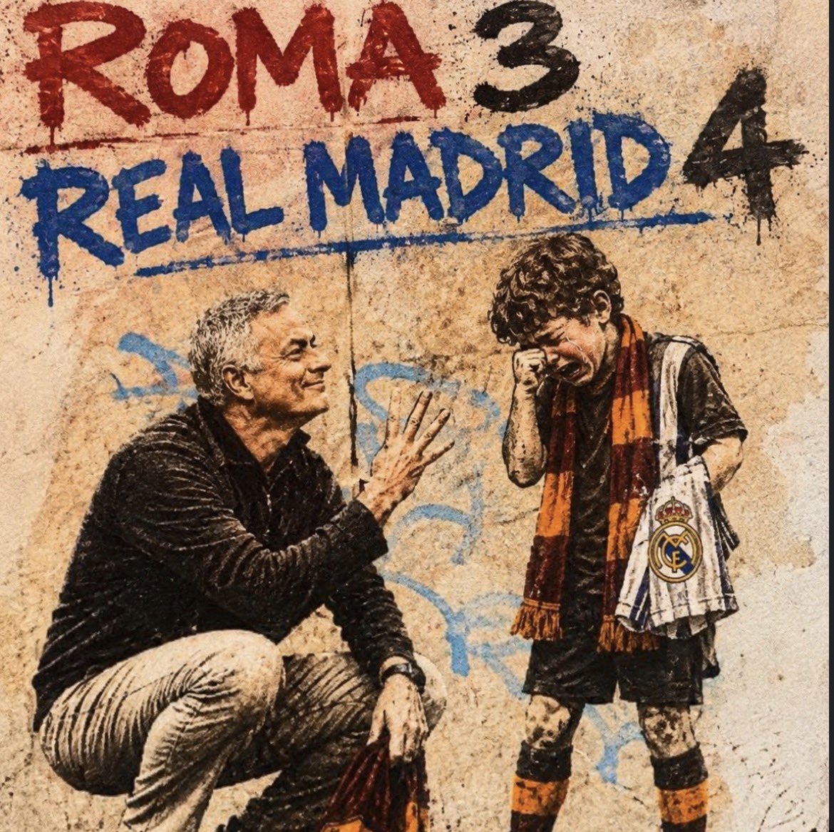 matteo190074's tweet photo. GRAZIE #JOSÈ! 😂😂#RomaRealMadrid 3-4 https://t.co/Pfy4QMIfda