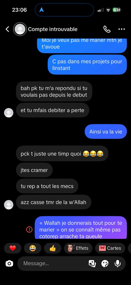 safiamn_'s tweet photo. Ptdrrrrrrrr mais il va mourrir de seum la wsh https://t.co/x5ontLeKJY