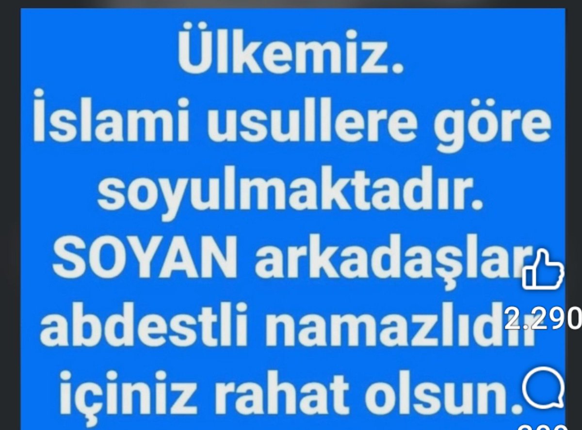saplahaluman's tweet photo. Oh be içim rahatladı...!
Ülkeyi solcular soyuyor diye çok kızgındım.😏 https://t.co/g2U9rzmCzc
