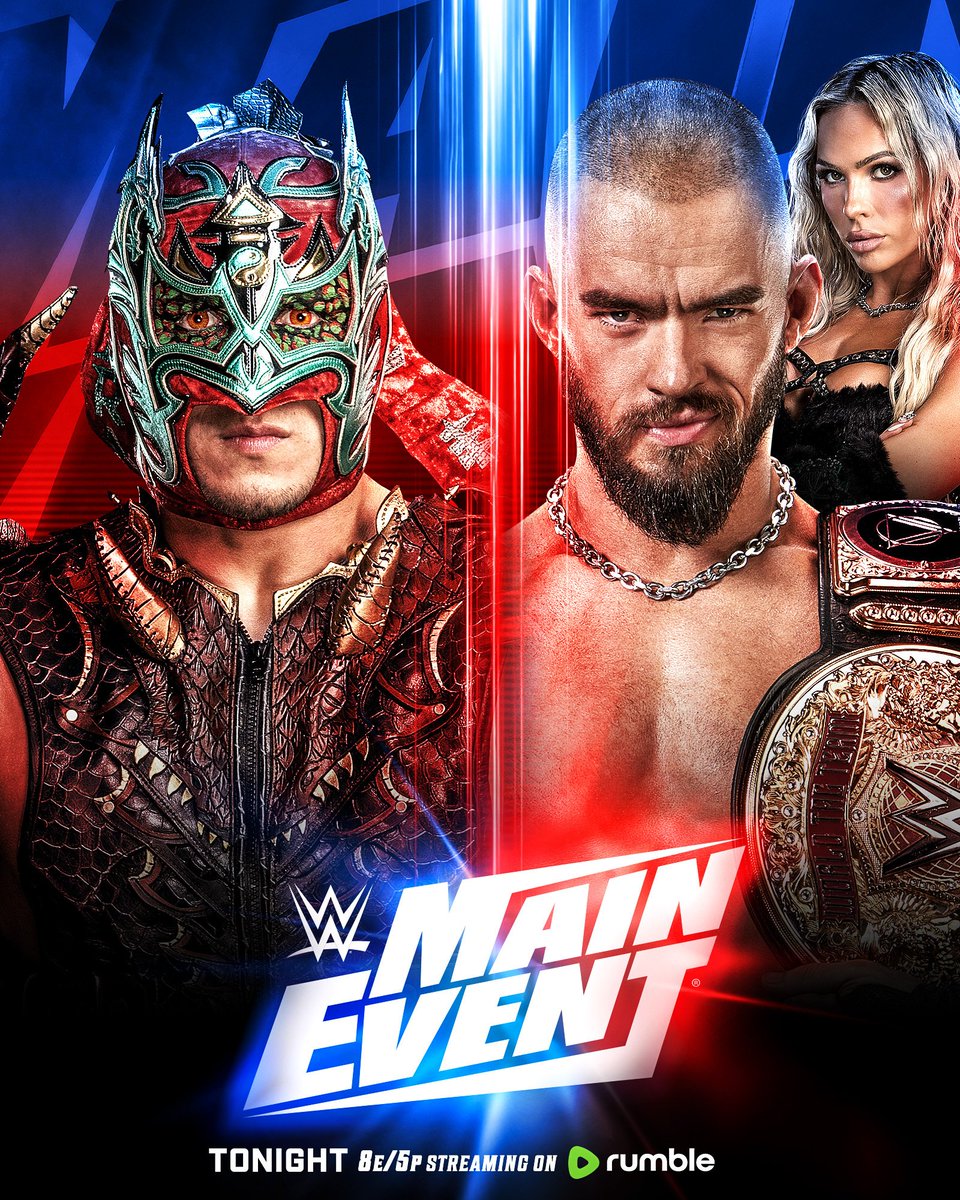 CatchCSF's tweet photo. 🚨 NEWS | WWE

Ce soir le premier épisode de WWE Main Event débarque sur la plateforme Rumble, la carte du show 👇

🔸Dragon Lee 🆚 Austin Theory
🔸Nathan Frazer 🆚 Ricky Saints
🔸Sol Ruca 🆚 Lyra Valkyria
🔸Rey Fenix 🆚 Kit Wilson
———
Mika https://t.co/y0jvtsJgdC