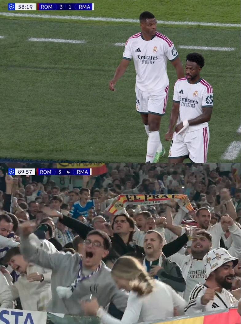 Smooth_Bets's tweet photo. 🥶🔥 MOURINHO KNEW EXACTLY WHAT HE WAS DOING!
⏱️ 60’ — Real Madrid are losing 1–3, and Vinícius Jr. is wondering why he’s being substituted. 😭
⏱️ 90’ — Real Madrid complete an INSANE comeback to win 4–3! 🤯
ANY QUESTIONS LEFT? 💀
#RealMadrid #ViniciusJr #ViniJr #Mourinho #JoseMourinho #Roma #ASRoma #ChampionsLeague #UCL #HalaMadrid #Football #FootballNews #Soccer #FootballTwitter #EuropeanFootball