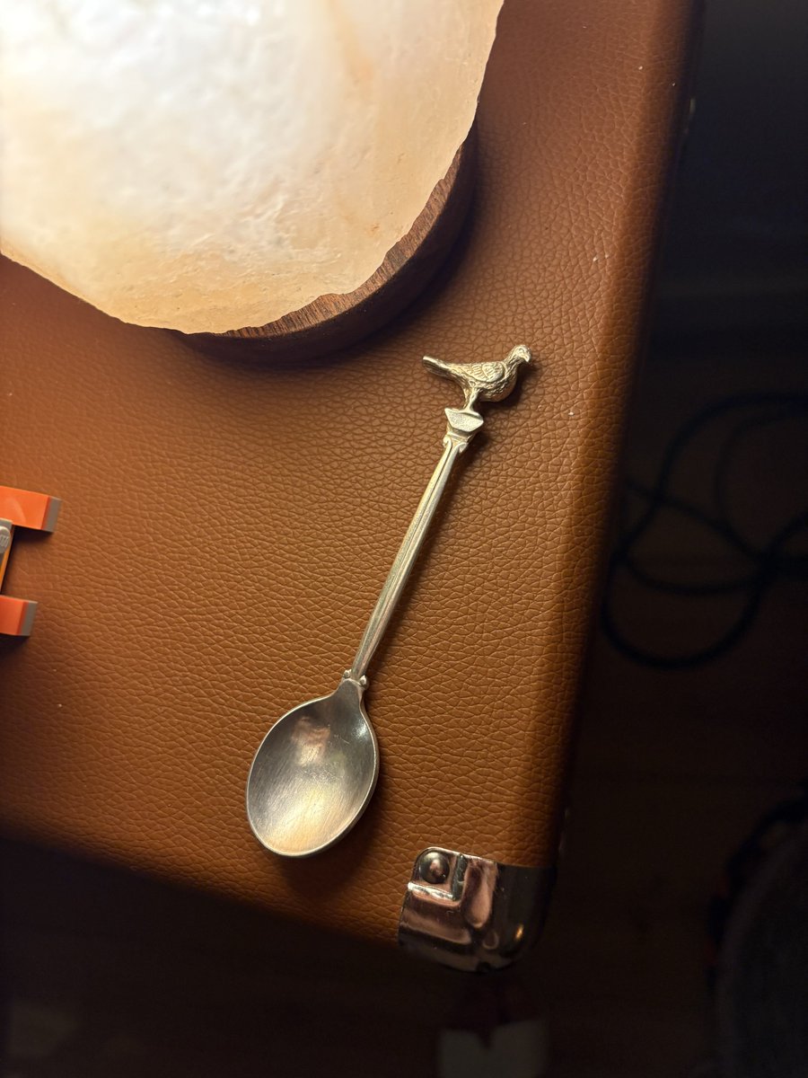 buttonneyes's tweet photo. look what i found on facebook today, a little silver pigeon spoon🥹 https://t.co/c6IBfugAtv
