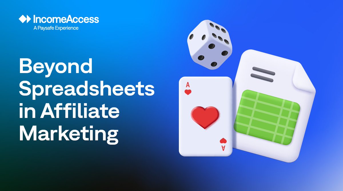 IncomeAccess's tweet photo. Still relying on spreadsheets to manage your affiliate program? 📑

See why affiliate teams are making the switch to dedicated affiliate technology.

👉https://t.co/7VmQh5xA1Y

#iGaming #AffiliateMarketing #IncomeAccess #AffiliateTechnology https://t.co/Xn4QMNyUzA