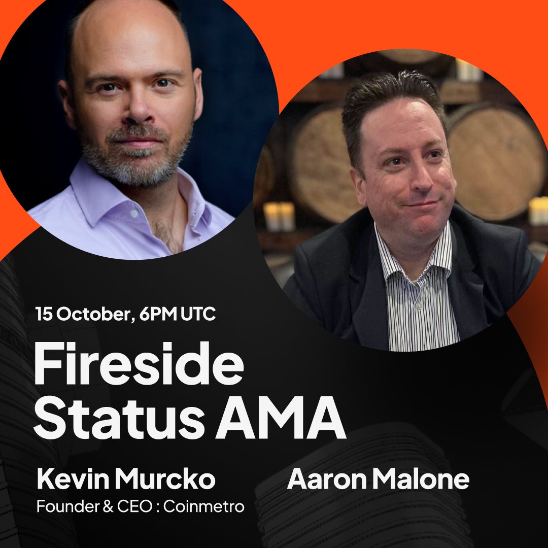 CoinMetro's tweet photo. AMA tomorrow: Kevin Murcko on Coinmetro’s next chapter as a technology provider, the value to creditors, and where the build stands.

Hosted by Aaron Malone.

🗓 Thu 15 Oct, 6 pm UTC
Questions below 👇
https://t.co/Gh7wCJbQX5 https://t.co/Qmu7dsDZQl