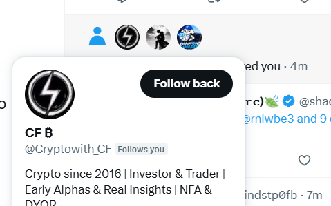 rnlwbe3's tweet photo. @fergalpha @barbara_vsd @Avaxmethead @Globe_XX @jamesrealezz @iyandahodl @0xandrw @sekaniflps @fgschris0 @Real_Nuel3 damn! i thought bro followed me. so many impostors nowadays https://t.co/1iFisysvZ0