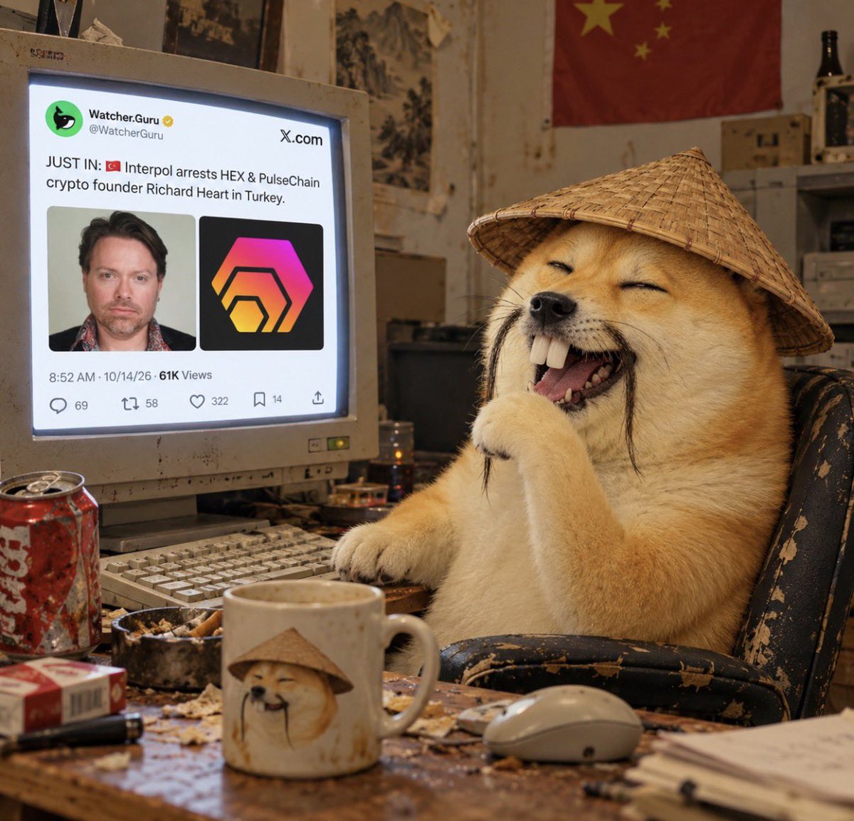 SupahInu's tweet photo. @chaddingtaint @BenCryptoShow Richard about to receive a lot of “Richard” in jail 

Raugh out Roud https://t.co/S3bgaabPzK