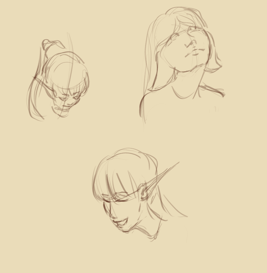 SonngCS's tweet photo. quick doodles for today. Too tired to study much ;-; https://t.co/saflTHo6Uw