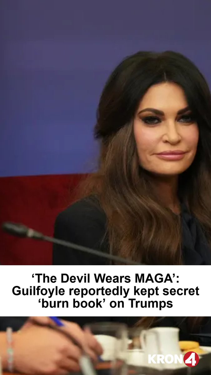 kron4news's tweet photo. 'The Devil Wears MAGA': Guilfoyle reportedly kept secret 'burn book' on Trump family

https://t.co/7ymv7NvVbJ https://t.co/w50tpJYTC0