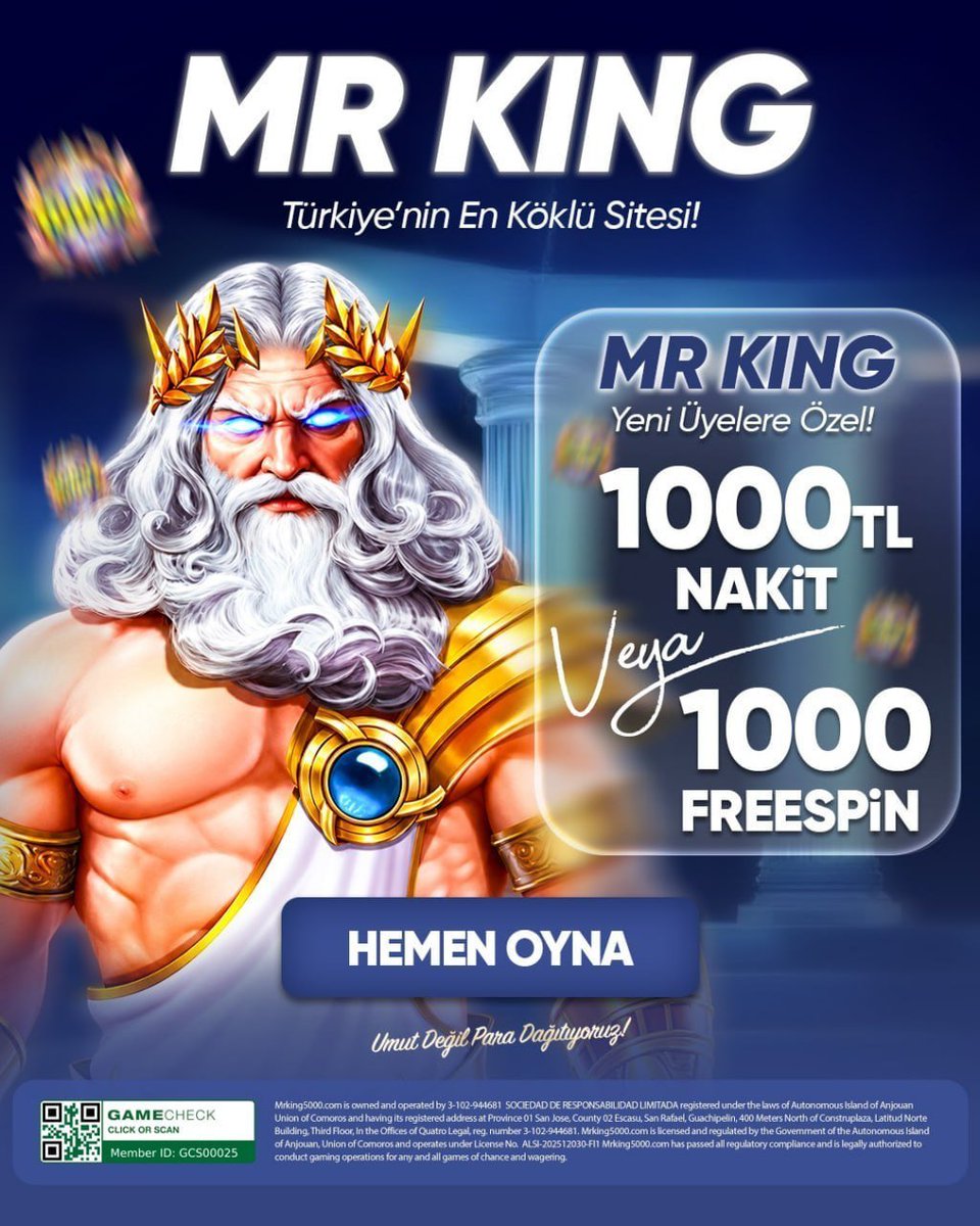 DuggyNiems's tweet photo. 👑MR KING’DE KRALLARA YAKIŞIR BİR KARŞILAMA!⚡️

Yeni üyelere özel iki farklı hoş geldin fırsatı! Hangisini tercih edeceğine sen karar ver!🔥

👉Mrking Giriş: https://t.co/IryNz6MdVg

#Mrking #MrkingGiriş https://t.co/Yb2dNosReY