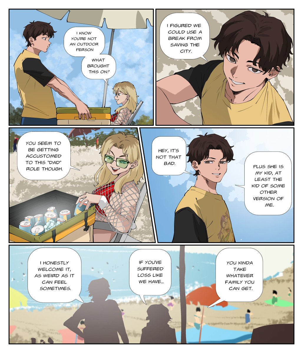Pencilkami's tweet photo. SuperSpider beach ⛱️  [2/3] https://t.co/wKQmBBj9L5