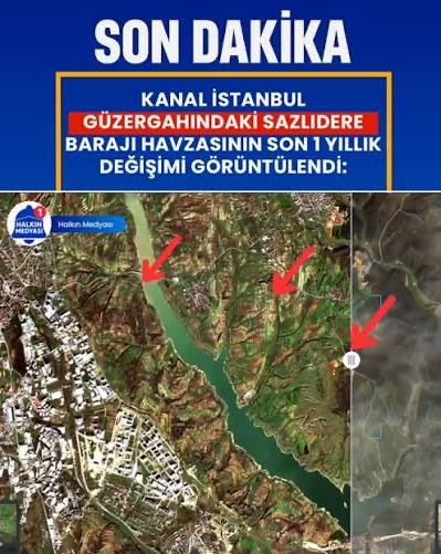 Sherlock_Hopes's tweet photo. Bakın İmamoğlu’nun ve İBBnin karşı çıktığı Kanal İstanbul ve etrafına yapılan yapılaşma, baraj havzasındaki kıyıya kadar inen Tokileri görüyor musunuz? Oralar da sular altında kalacak, çünkü bilim yerine ranta inanan bir yönetim var ülkenin başında https://t.co/caUDRTloow