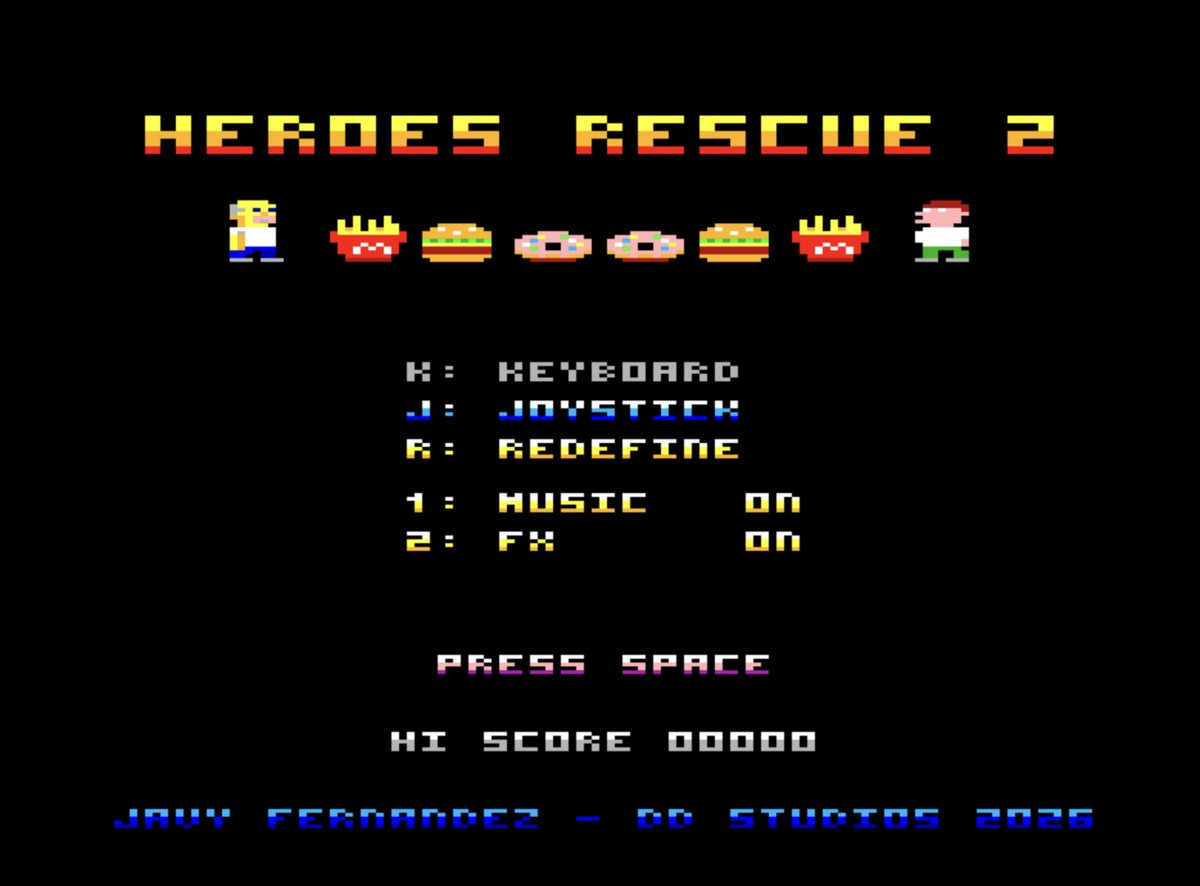 AmstradPower's tweet photo. Heroes Rescue 2: Homer y Peter llegan al Amstrad CPC con 20 niveles de plataformas. 

https://t.co/3TEtzR4gI4 https://t.co/kI0dGnGTNh