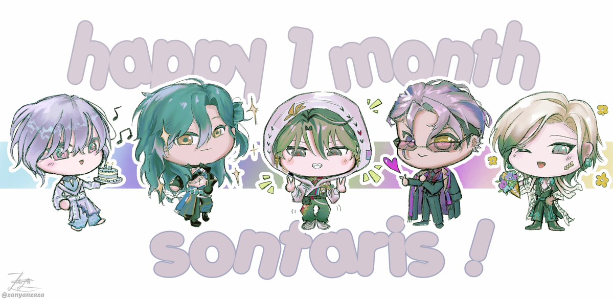 zanyanzaza's tweet photo. A few days late to the celebration but... I’m happy to be here a whole month with these bois yippee! 🩵💙💚💜💛
#Canversea #Gallarie #FernArt #Vartistry #Aurtistry https://t.co/Izfw8XCGdz