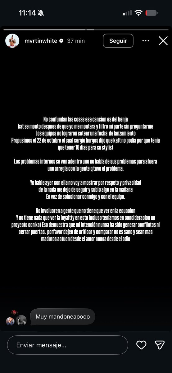 yrinafatalista's tweet photo. oye martin white eres bien desubicado,
haciéndote el pobrecito ahora que te bajaron del tema 
siendo que todo el rato tú y la loyaltty le han estado tirando la pela a la katteyes https://t.co/HSEypdOclb