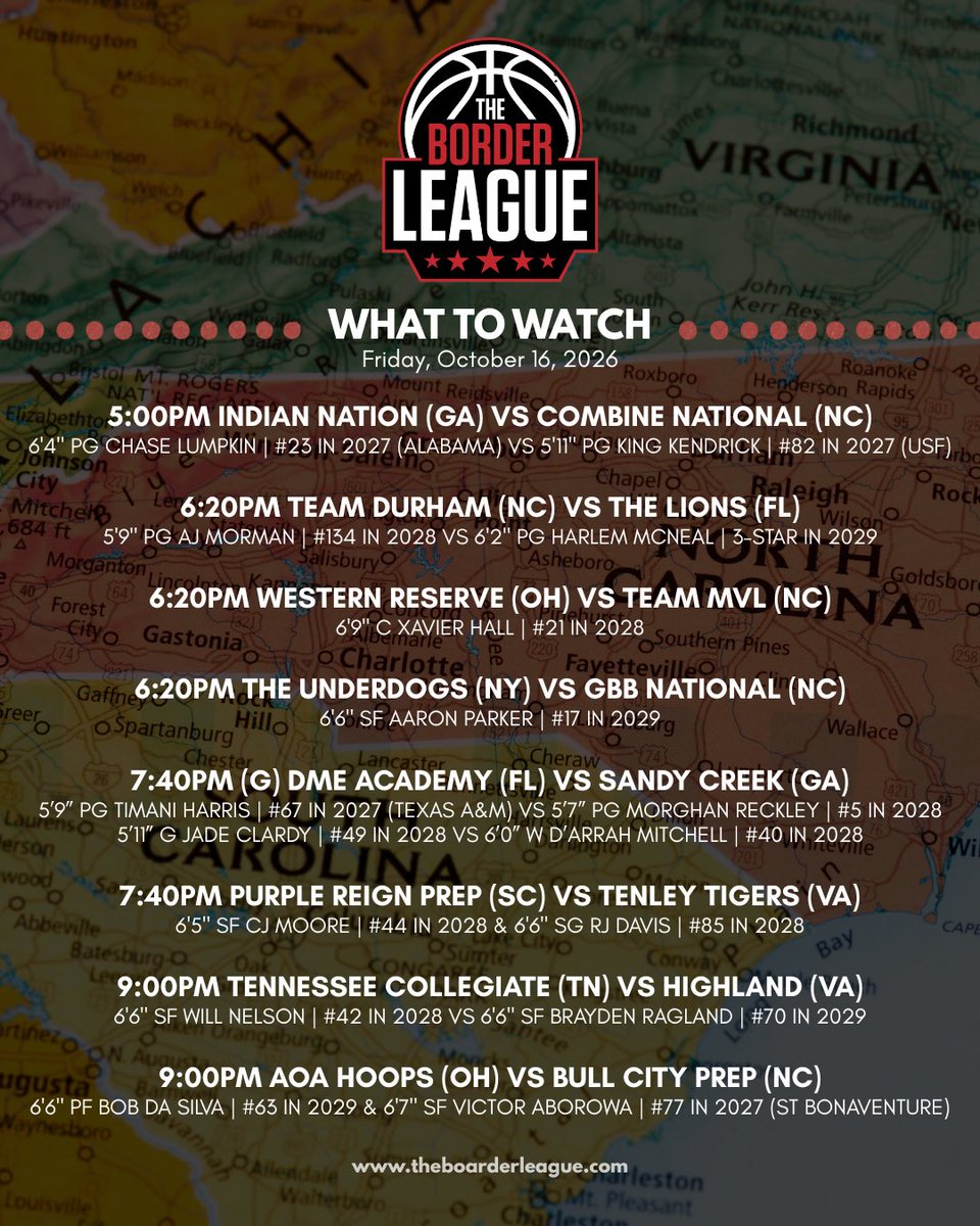 TheHoopState's tweet photo. 🚨LIVE THIS WEEKEND🚨

Check out some of the top match-ups at the @brdrleague east going down this weekend at the Rock Hill Sports &amp; Events Center with big-time talent for both the girls &amp; boys🏀🤩

BOYS SCHEDULE: https://t.co/r4czqzNKzw

GIRLS SCHEDULE: https://t.co/9z6TNuN6zh https://t.co/LwpBaqu45e
