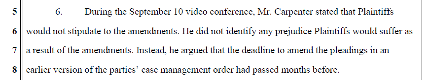 MJJRepository's tweet photo. A 2nd hearing is planned for Nov. 5 seeking to allow MJ's side to amend their answers to the complaints, in order to introduce additional arguments that could reduce any amount owed in the event of a loss.

Carpenter did not volunteer to allow this, so the estate filed a motion. https://t.co/8p0ZY06Q8Z