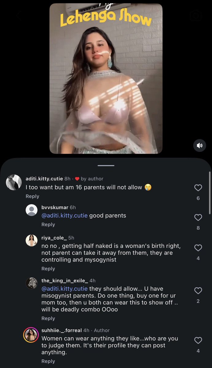 CrazyMantri's tweet photo. 🚨 It’s scary that a 16-year-old girl is getting advice from these so-called pseudo-feminists on social media.

She says her parents won’t allow her to wear a revealing outfit.

And look at the responses:

• One calls her parents misogynists.
• Another says getting “half naked” is a woman’s birthright.
• Others encourage her to defy her parents.

SHE IS JUST 16.

Imagine being so blinded by your hatred of traditional values that you start teaching underage girls to see their own parents as enemies.

These self-proclaimed feminists will call everything oppression except their own toxic influence on young minds.

Not every restriction is patriarchy. Not every rebellion is empowerment. And not every woman giving advice is a role model.

Some people seriously need to stop confusing recklessness with feminism.
