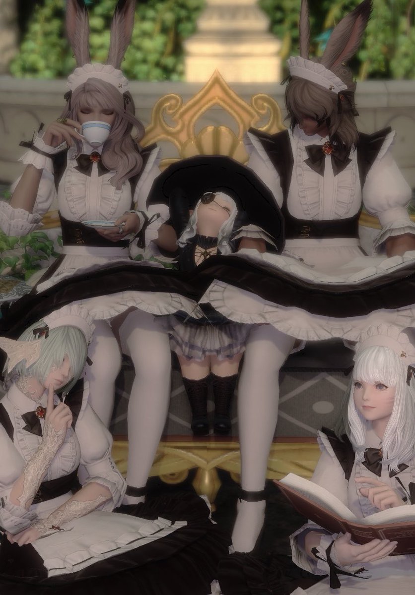 emachan0w0's tweet photo. おはララ〜！メイドに囲まれて幸せ😍😍
#おはララ #ララフェル #FF14 https://t.co/ZeuzmbZAL8