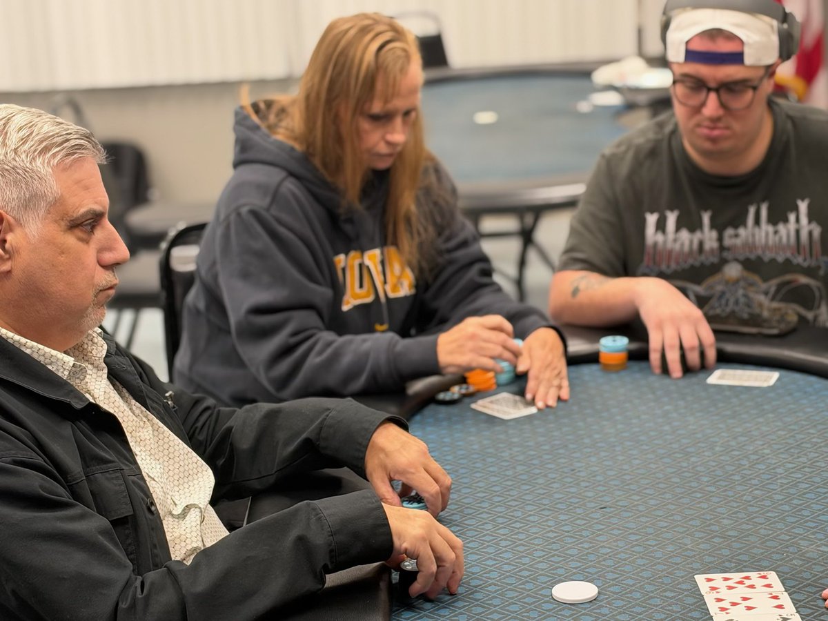 CCGpoker's tweet photo. CCG poker LIVE update from the 
Wheaton Elks Lodge:

🏆 13x players in the 4pm $120 Bonus Deep

💵 2x $1-2 NLH CASH GAMES RUNNING

⏰ Open until 1am on Wednesdays. 

♣️ Don’t forget every 2nd Wednesday of the month CCG poker is at the Wheaton Elks Lodge. ♣️

#ccgpoker https://t.co/AEkJtxq8lG