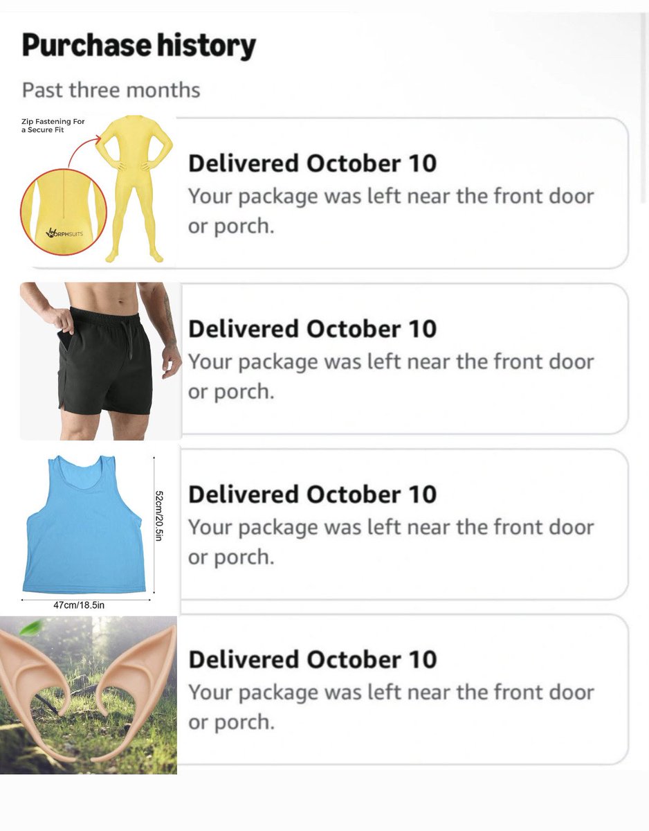teeblep2103's tweet photo. I hope whoever stole my amazon package was also planning to be THIS Teetee for halloween
#twnpich https://t.co/tBoSP1JzpA
