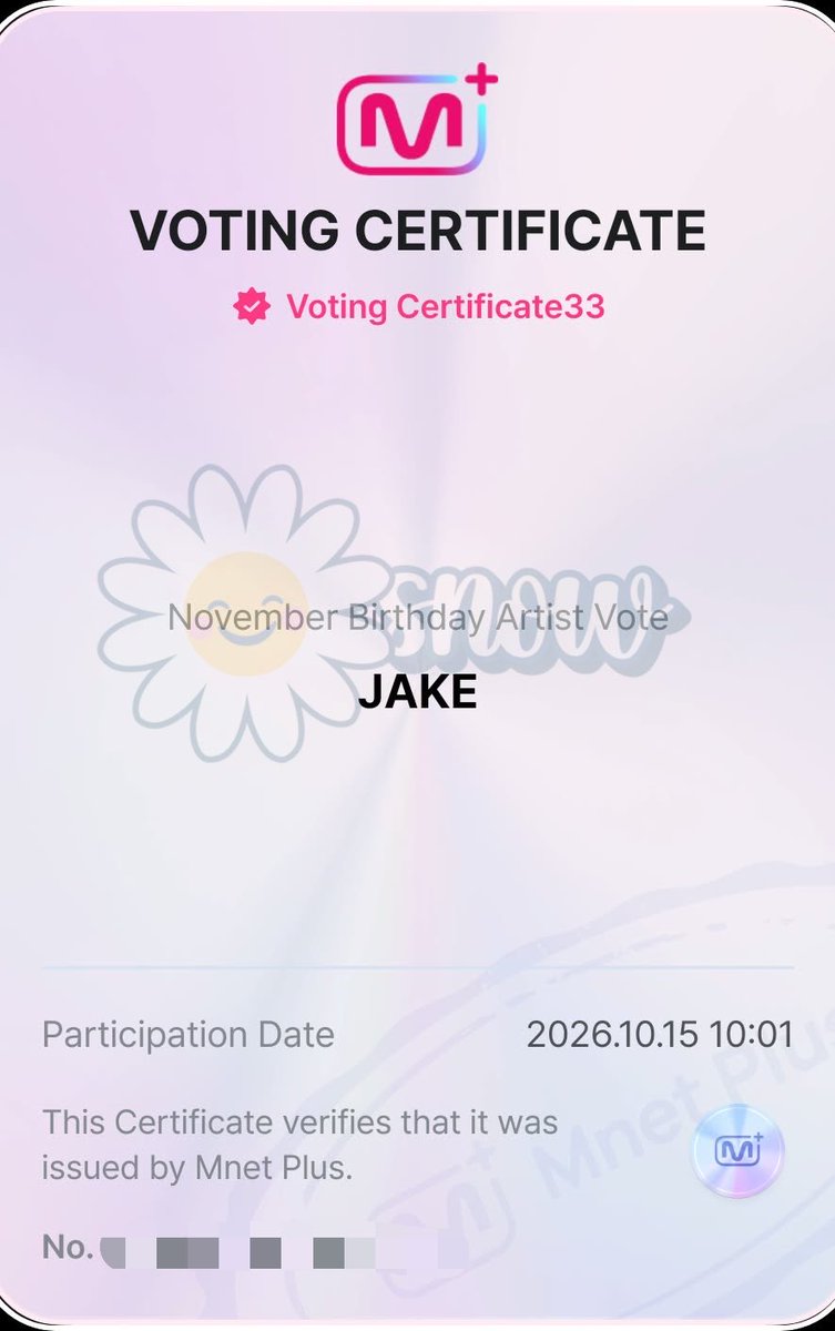 snowenjakey's tweet photo. Engenes / Simkungdans, if you could also spare your time to vote for #JAKE on MNET+ under November Birthday Artist please do so. 🙏🏻

Let's win this for our november baby! 

MNET+ 
🎯: Top 1
🎁: TV ad 
📆: Ends at Oct 25

#ALLFORJAKE https://t.co/NWmVecaW8c