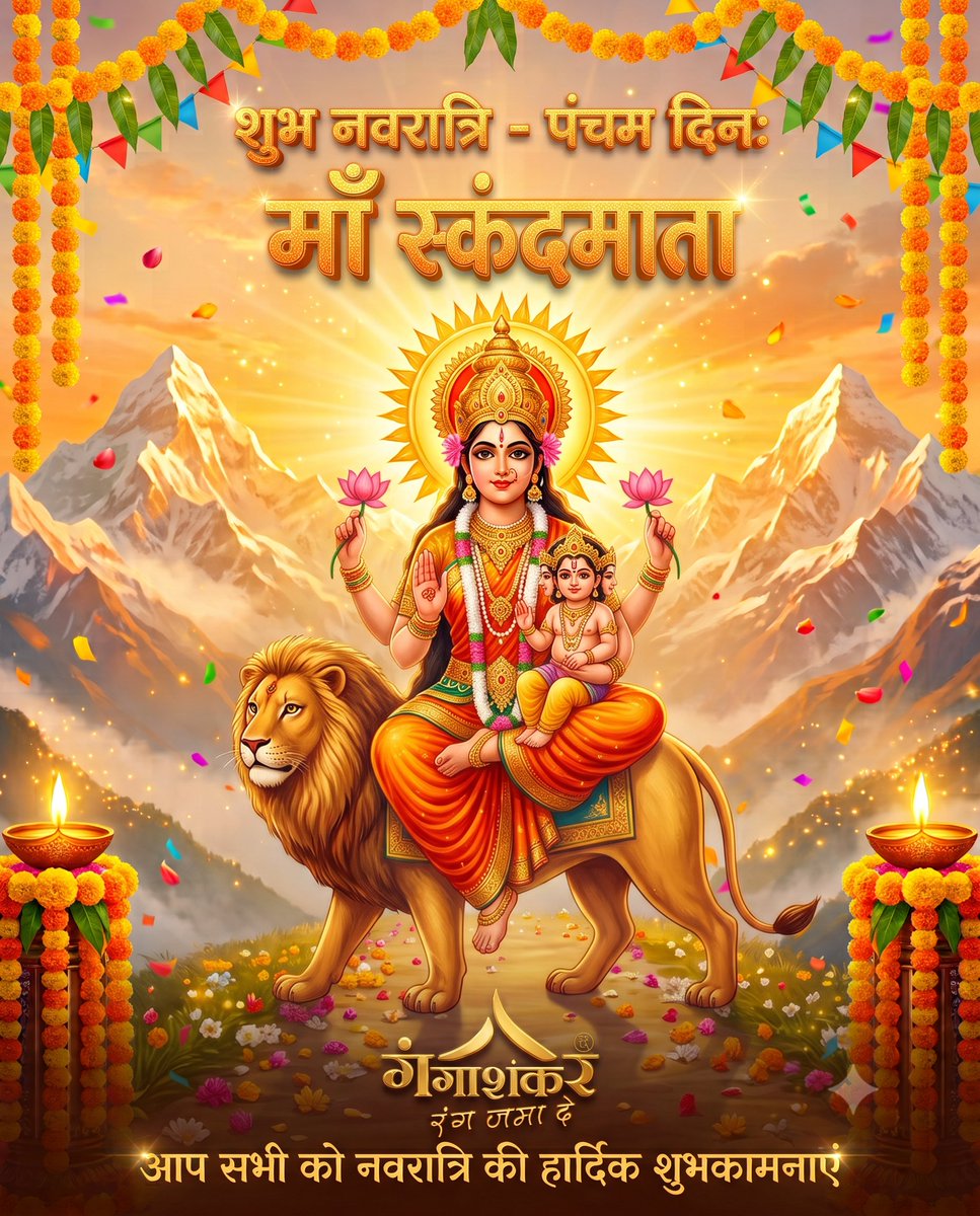tentfabrics's tweet photo. वन्दे वाञ्छित कामार्थे चन्द्रार्धकृतशेखराम्।
सिंहरूढ़ा चतुर्भुजा स्कन्दमाता यशस्विनीम्॥

#navratri #skandmata https://t.co/wiwC1HSrJD