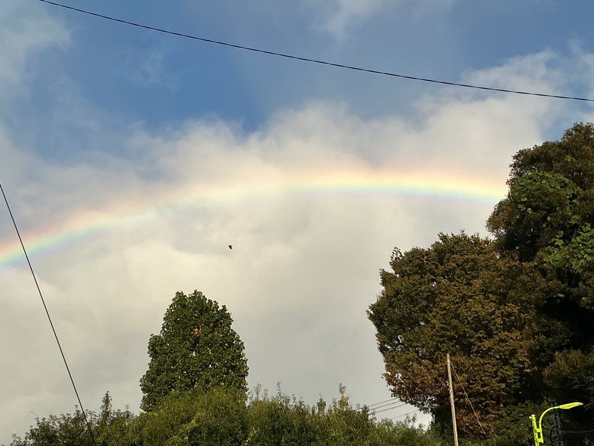 wkwi8y's tweet photo. 虹🌈綺麗😍（電波が悪くて送れなかった2日前に出た虹） https://t.co/pipzqm6R4P