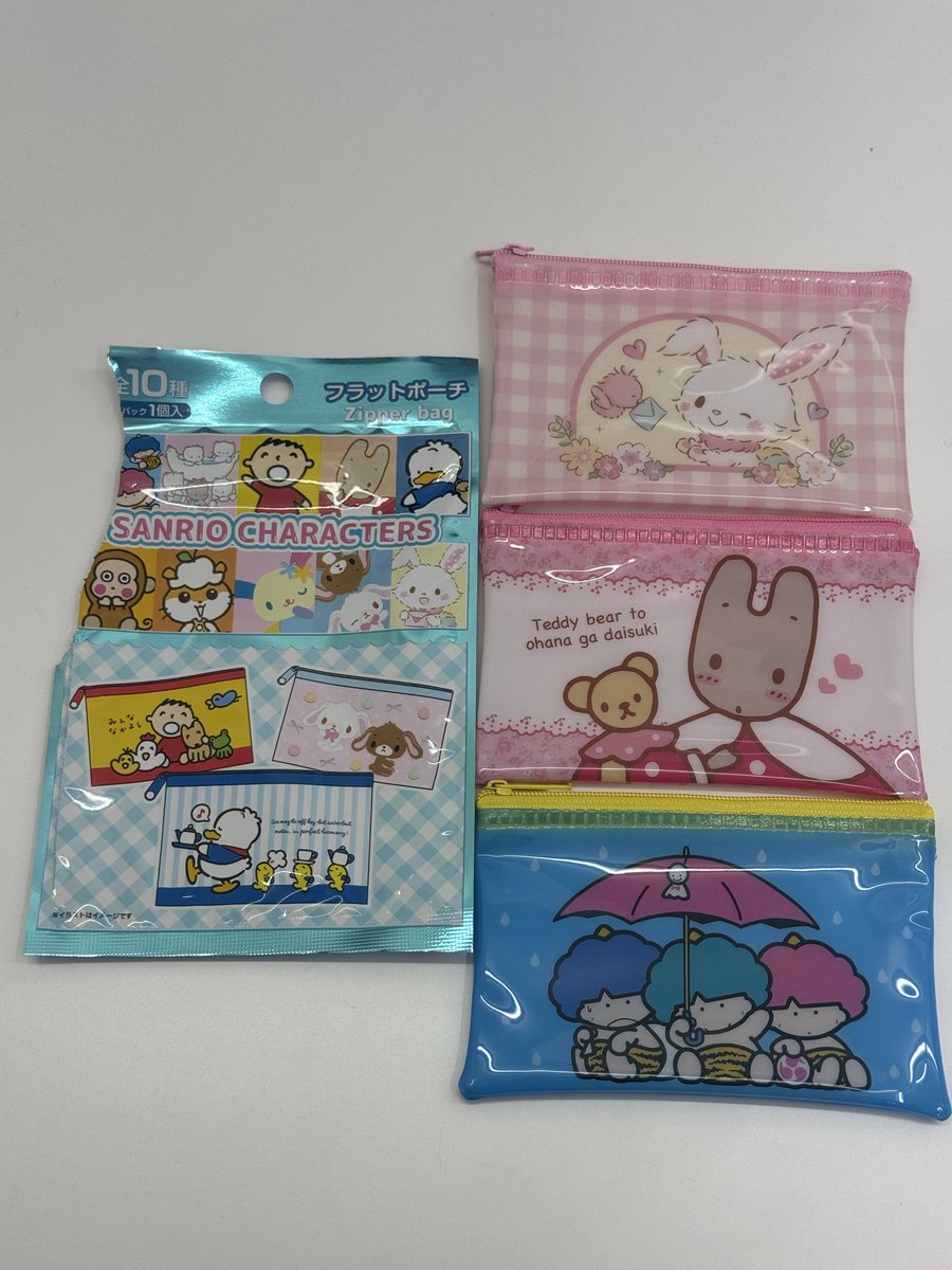 wooosong_'s tweet photo. サンリオ フラットポーチ セリア ダイソー キャンドゥ 100均 サンリオキャラクターズ ランダム 交換 

【譲】 ウィッシュミーメル マロンクリーム ゴロピカドン
【求】 シュガーバニーズ あひるのペックル ウサハナ

郵送🙇🏻‍♀️ 纏めて大歓迎◎
お気軽にリプorDMしてください！ https://t.co/wsWZAZhWLS