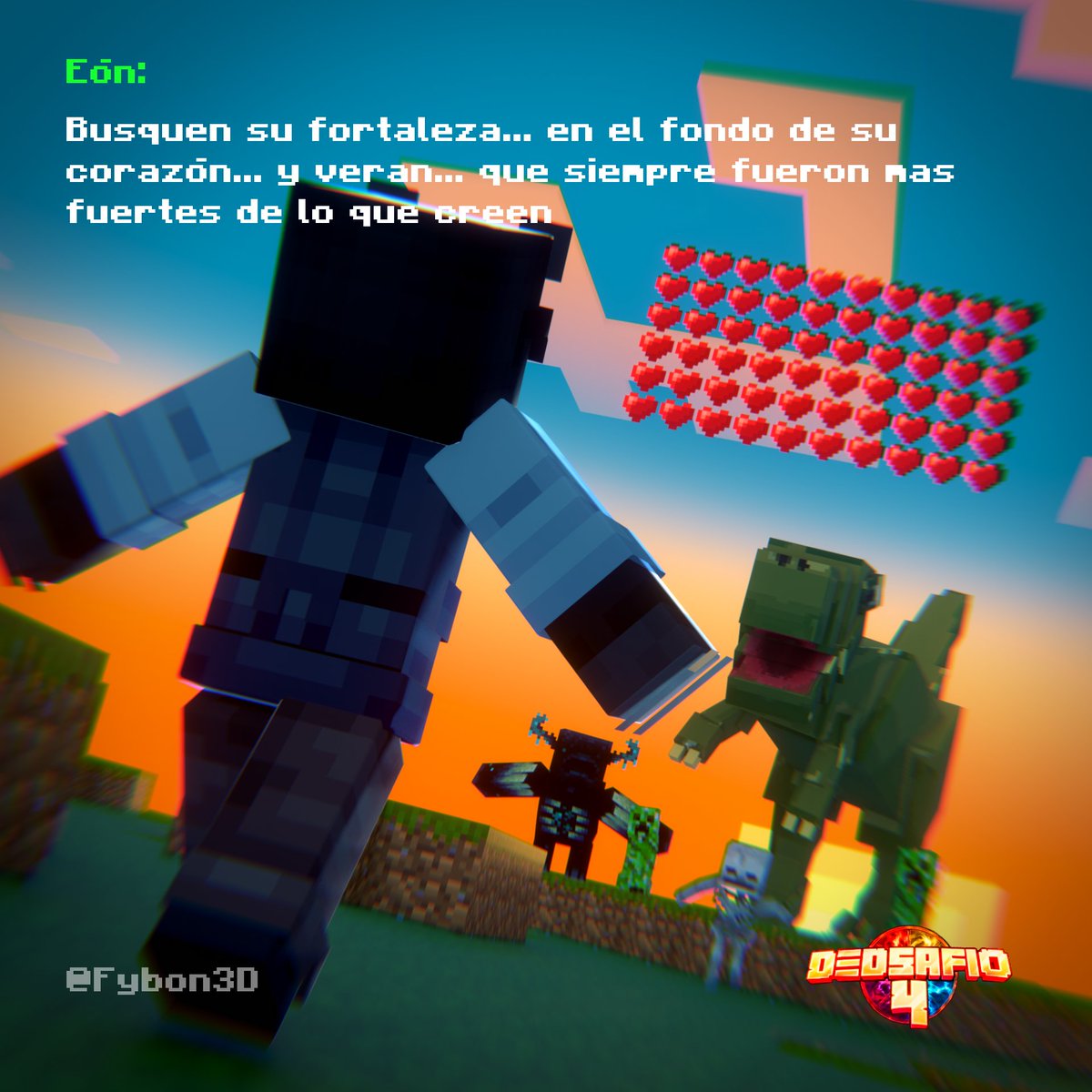 Fybon3D's tweet photo. ♥️💓Dia 21° de @dedsafio 4 💓♥️

"El hombre de los 200 corazones"

#spreen #teammafia #minecraft #b3d #DedsafioFANART 

¿Que opinan?

@SpreenDMC https://t.co/zO03gvTgmk