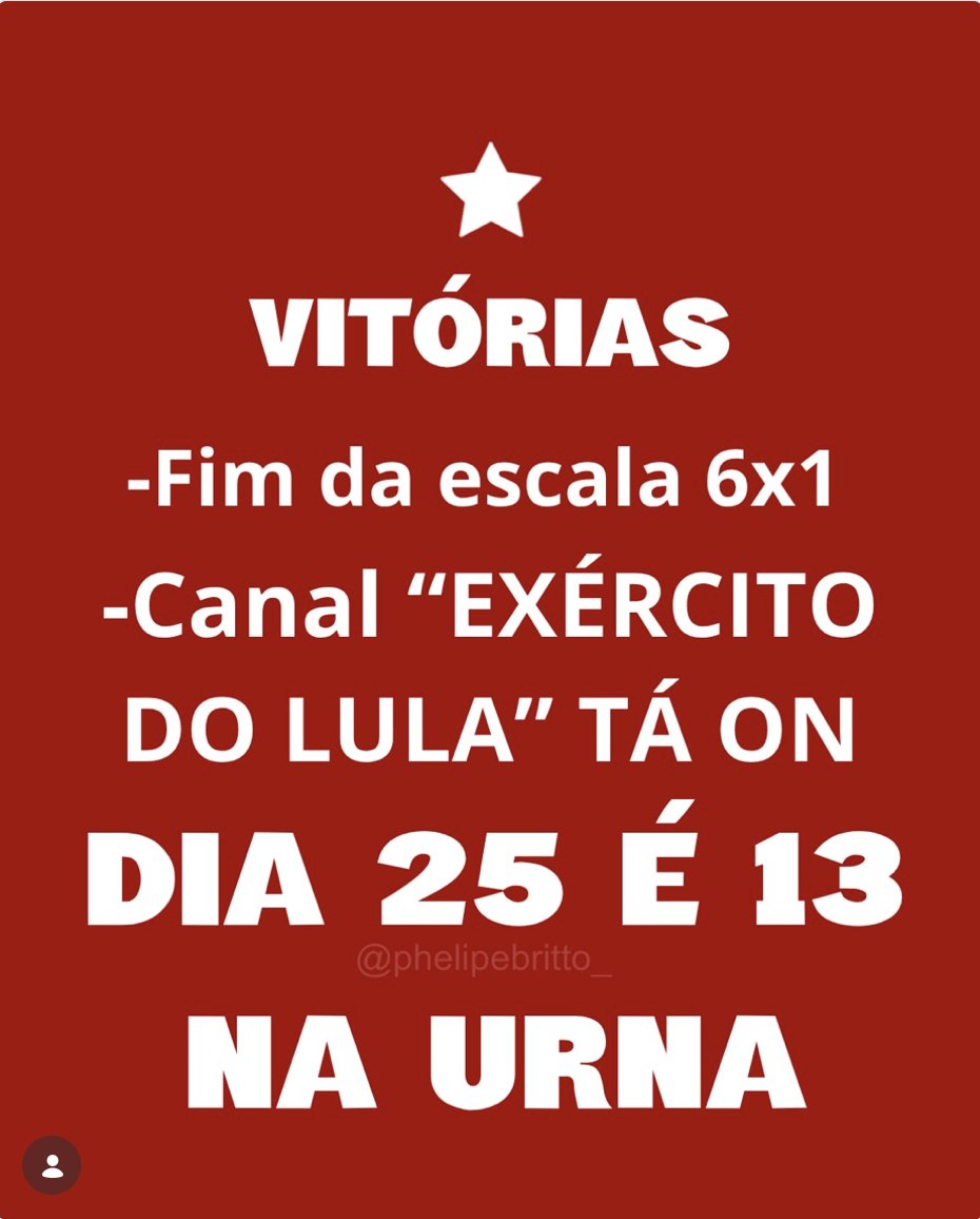 JovemPela4aVez's tweet photo. #OEXERCITODOLULAVOLTOU 

#LulaPaiDoFimDa6x1
#FLAVIOINIMIGODOTRABALHADOR https://t.co/G4GvS6vdNc