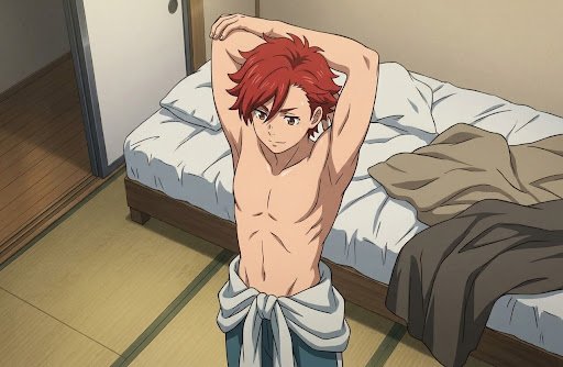 RKurosaki1001's tweet photo. Sekai Kamiki stretching before going out on a adventure
#SekaiKamiki #GundamBuildFightersTry #Anime #cool #cute #badass #shirtless #shirtlessanimeboys https://t.co/hirPf0epFs