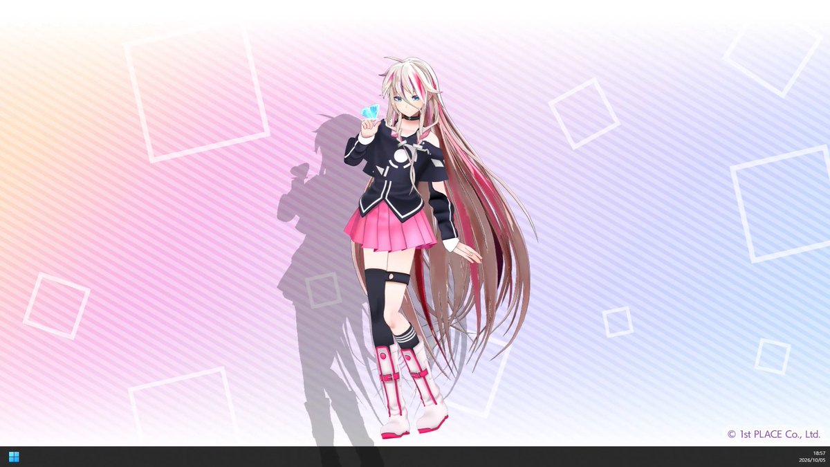 denfaminicogame's tweet photo. 「IA」がデスクトップで動き回る！『Desktop Mate』新DLCが本日より配信開始。好物の桜餅を嬉しそうに眺める仕草が超かわいい
https://t.co/IrJTV0SM0R

胸に両手をあてて語りかけたり、飛んできた蝶を指先にとめたりと、キュートなモーションを多数収録。風にゆらめくロングヘアも神秘的で美しい https://t.co/BXdpW1nhg4