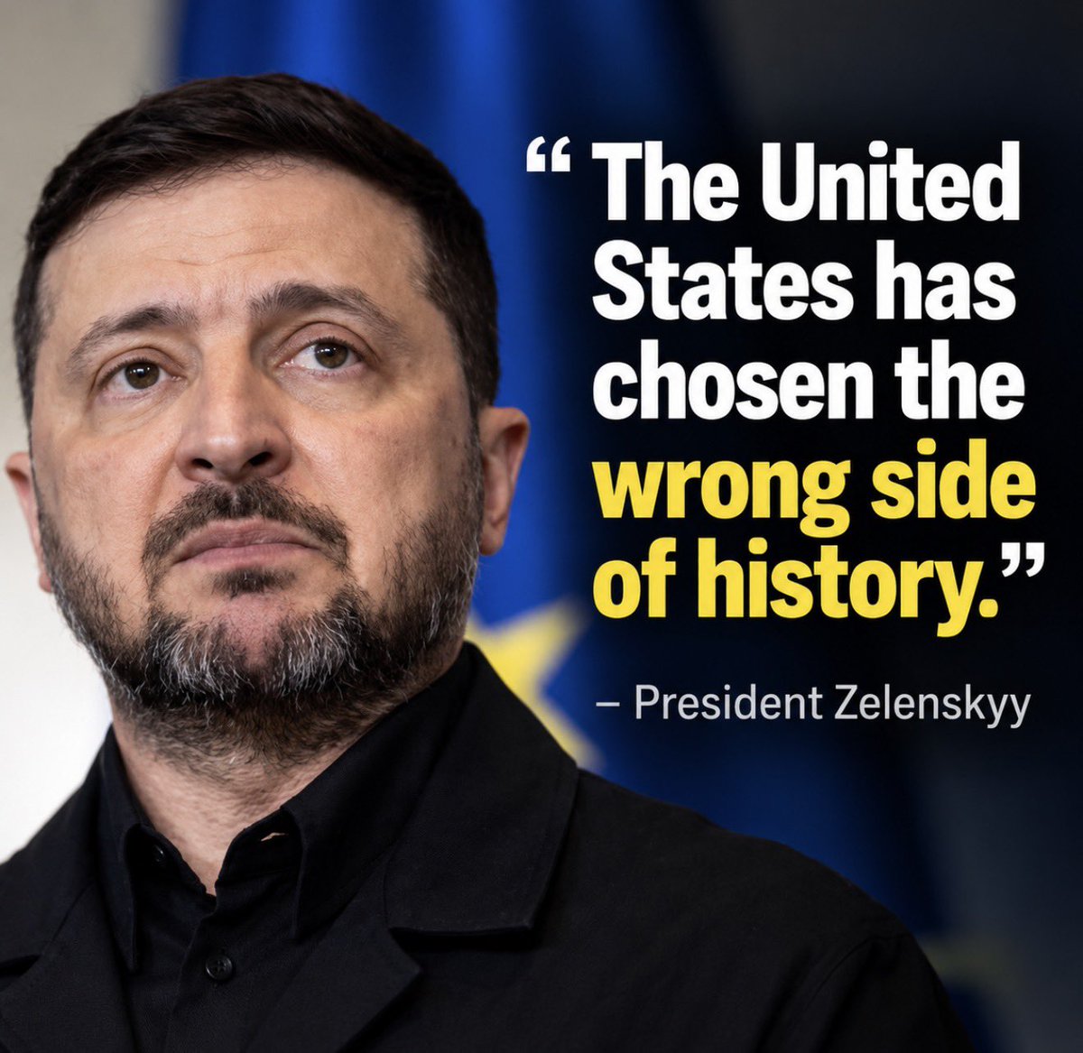 rshereme's tweet photo. “The United States has chosen the wrong side of history.”

President Zelenskyy https://t.co/vd8Sp8iMwr
