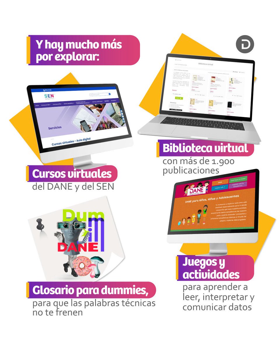 DANE_Colombia's tweet photo. La próxima vez que veas una cifra, ojalá te preguntes de dónde salió y qué significa. Ese es el primer paso. 🔎

Empieza por donde quieras, a tu ritmo 👉 https://t.co/hrXettUMoc

 #CulturaEstadística https://t.co/QkffsotHgC