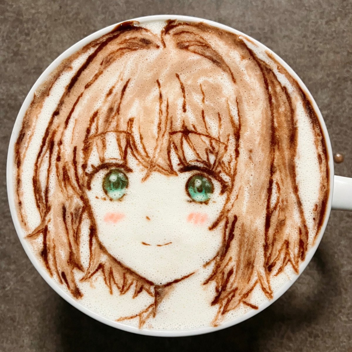 naor323334's tweet photo. シーナのラテアート作りました☕️
 #きみ死ぬアニメ 
#きみが死ぬまで恋をしたい　#ラテアート https://t.co/GILv5Gj7bz