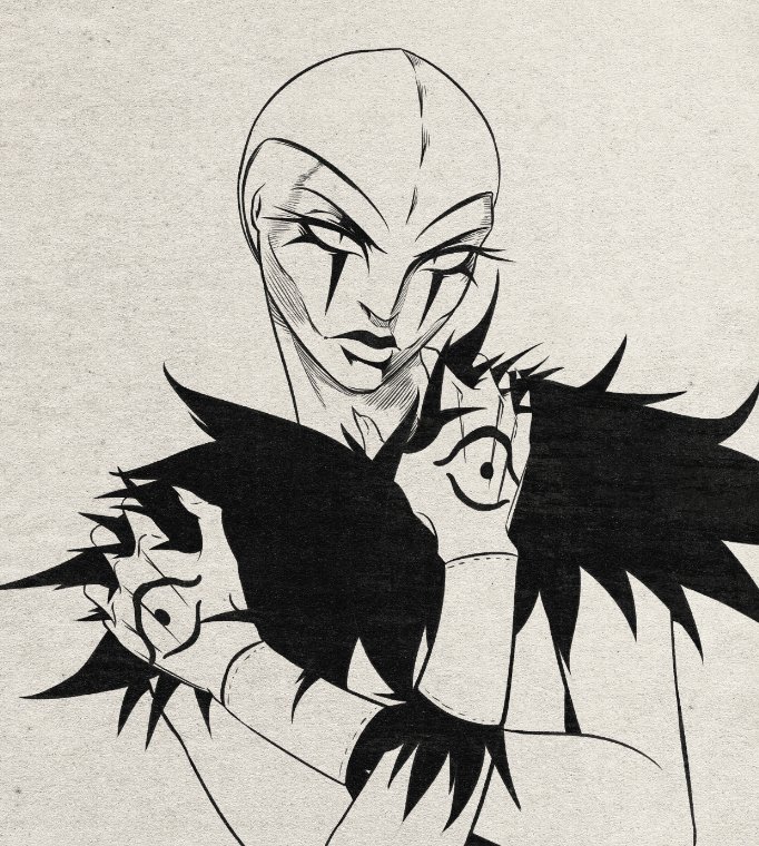 Fingie_corn's tweet photo. Working on the next chapter's cover page! Gonna be Izla focused <3

#namicomi #indiecomic #fantasycomic #inkart #fantasyart https://t.co/6oKvAL23pk