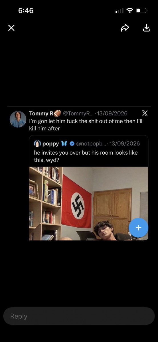 RealSueSnell's tweet photo. @mela_3468 ur a disgusting bitch if u think u can escape this without getting read out, disgusting nazi dont think changing users saved u #EXPOSETHENAZI https://t.co/hjXeDajcz3
