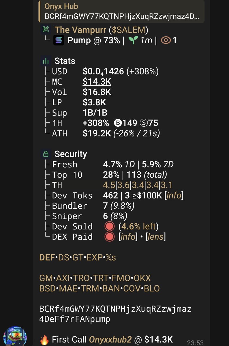 SolanaMemecoin2's tweet photo. Ca>>

BCRf4mGWY77KQTNPHjzXuqRZzwjmaz4DeFf7rFANpump https://t.co/y780B6NTcU