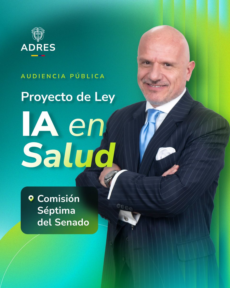 AdresCol's tweet photo. El uso de la inteligencia artificial avanza en el sector salud y su regulación es clave para garantizar la seguridad de los pacientes, la protección de sus datos y la integridad científica. Mañana, nuestro director, Iván Sánchez, participará en la audiencia pública de la @ComisionVIICol sobre el proyecto de ley que busca establecer las reglas para su uso en el sector.
Siga la transmisión en: https://t.co/5MPLseoIjh