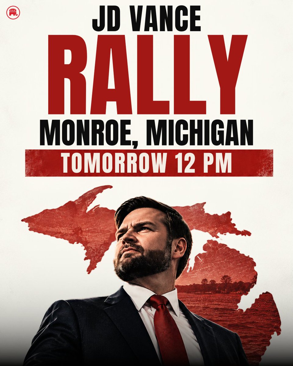 Republicans's tweet photo. SEE YOU SOON MICHIGAN! https://t.co/xiBV7GEr3n