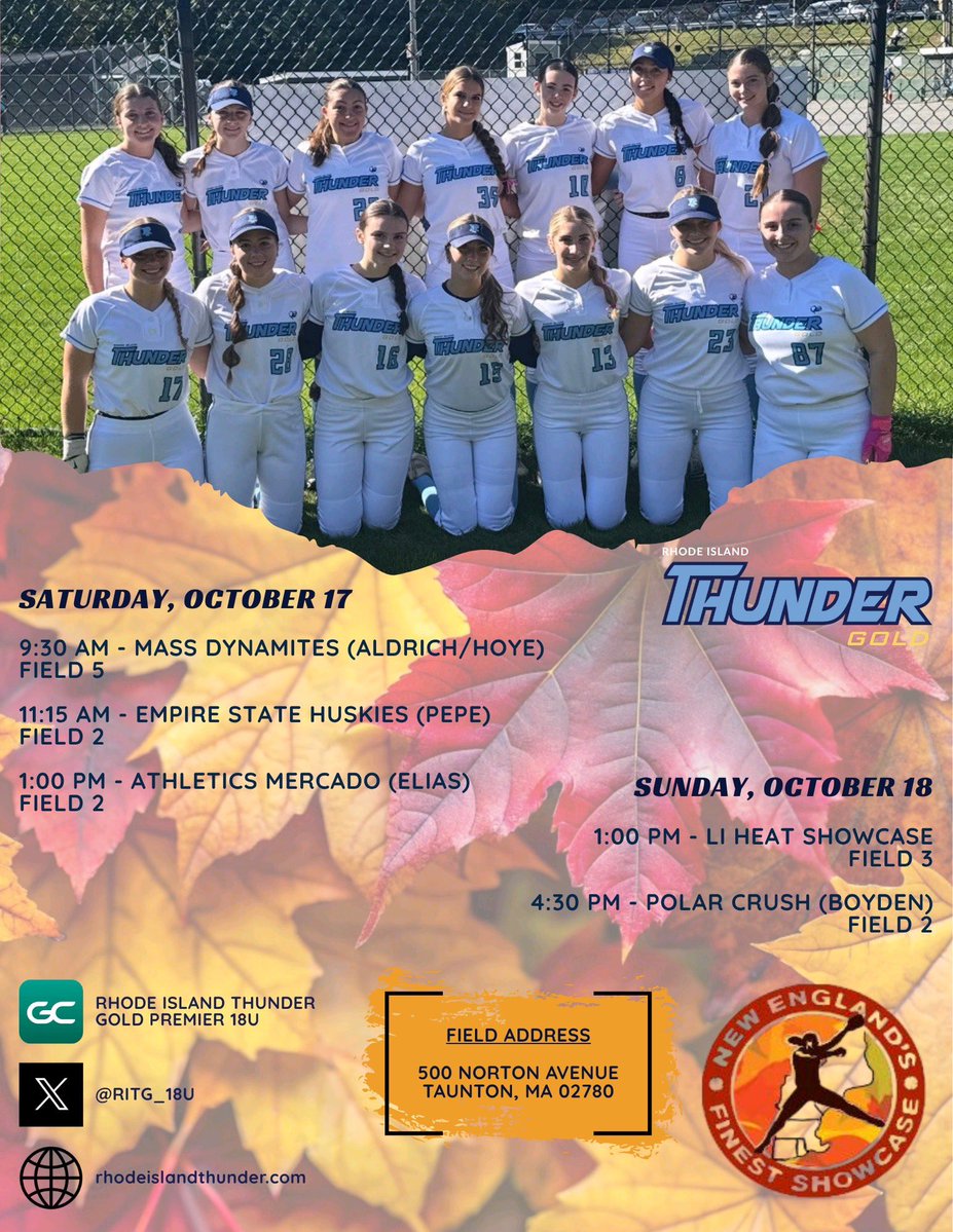 FionaPennino27's tweet photo. Fun weekend with my team, going 3-1!  Hit .410 with 3 doubles. Excited to be back on the field this weekend at New England’s Finest. Schedule below. @GoodreauNick @RITG_18U @kjaxxsports https://t.co/w8BEQmqWoc