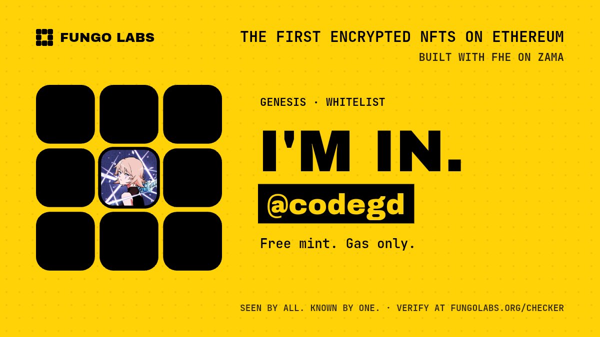 codegd's tweet photo. わーい
@FungoLabs https://t.co/xoySMYUxKl