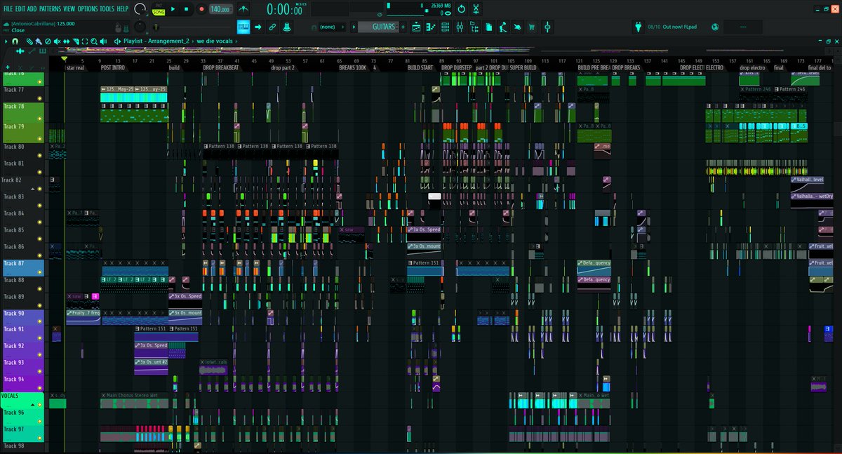 ColBreakz's tweet photo. Time spent: 107 hours; 895 plugins, 8019 piano notes, 284 mixer tracks.  🚨THIS IS 125.000! - WATCH IT HERE 🚨 https://t.co/2tzXfbXanA https://t.co/kSRMjMfzBa