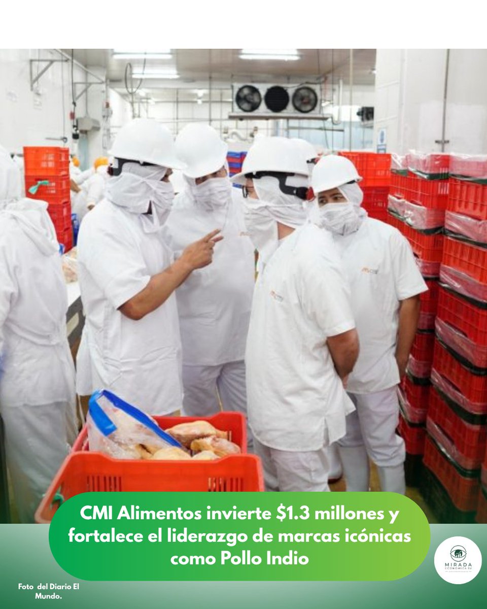 MiradaEconomisv's tweet photo. CMI Alimentos anunció la inversión de $1.3 millones destinada a la transformación y modernización de su Centro Productivo Zapotitán, ubicado en El Salvador. https://t.co/yAz3SrQpWw