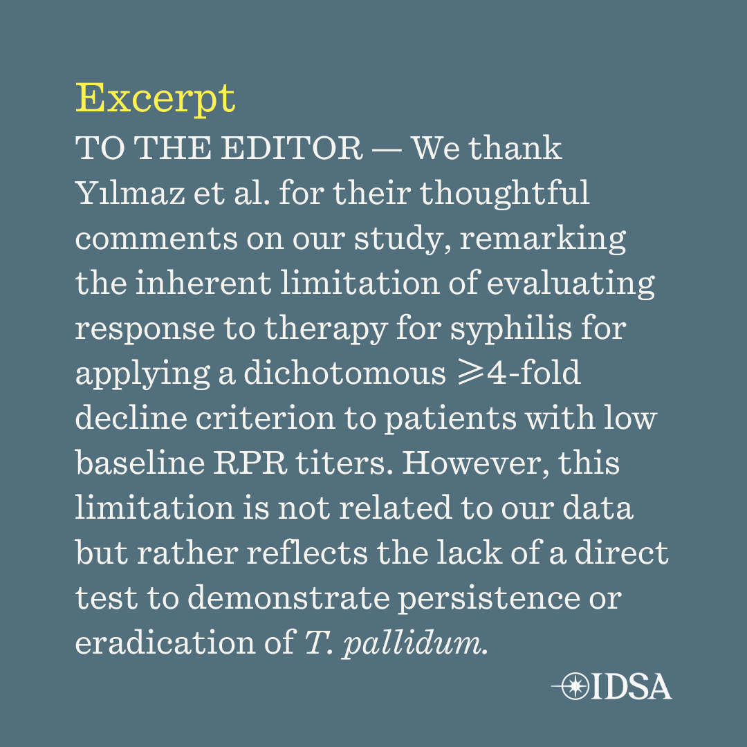 CIDJournal's tweet photo. Low Baseline RPR Titers and Serological Response: Persistent Questions Among People with HIV

✅ Just Accepted
🔗 https://t.co/TZBtwGSu8j https://t.co/NTveYTsX7n